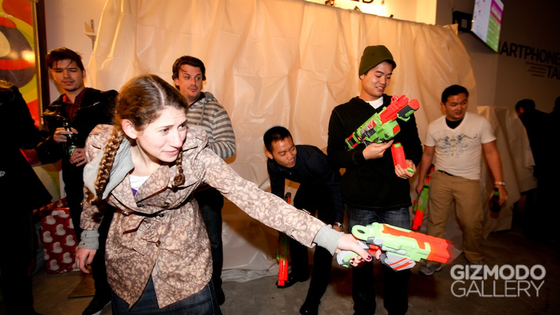 Illustration for article titled Gizmodo Gallery Reader Meet Up Nerf Party Gallery